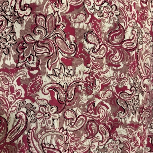 Jones New York Large Multi-Color w/Paisley Print Long Sleeve Blouse - EUC - Picture 3 of 5